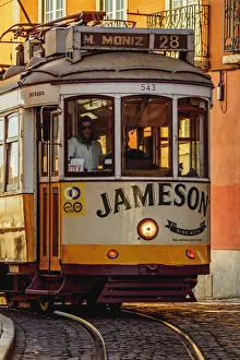 Images Dated 19th January 2017: Portugal, Lisbon, Tram number 28 in Alfama