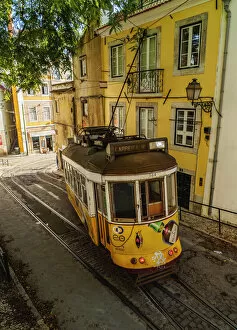 Images Dated 19th January 2017: Portugal, Lisbon, Typical tram in Alfama