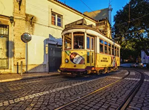 Images Dated 19th January 2017: Portugal, Lisbon, Typical tram in Alfama