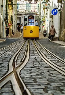 Elevator Collection: Portugal, Lisbon, View of the Bica Funicular