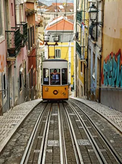 Images Dated 19th January 2017: Portugal, Lisbon, View of the Bica Funicular