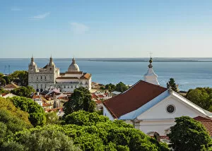 Portugal, Lisbon, View towards the Monastery of Sao Vicente de Fora