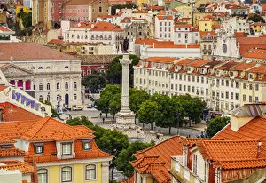 Images Dated 19th January 2017: Portugal, Lisbon, View towards the Pedro IV Square