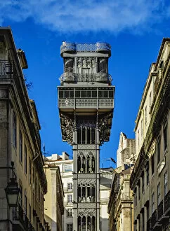 Images Dated 19th January 2017: Portugal, Lisbon, View of the Santa Justa Lift