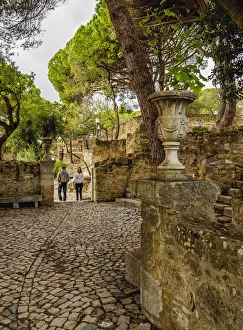 Portugal, Lisbon, View of the Sao Jorge Castle