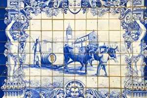 Images Dated 27th January 2020: Portugal, Madeira, Funchal, 1867 fountain tiles