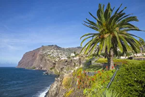 Images Dated 27th January 2020: Portugal, Madeira, Funchal, Camara de Lobos, looking towards the cliffs of Cabo Girao