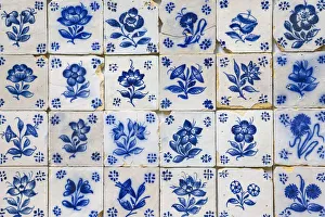 Portugal, Madeira, Funchal, Monte, Monte Palace Tropical Garden, Tile panel