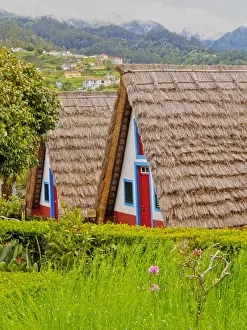 Madeiran Islands Prints: Portugal, Madeira, Santana, Traditional Rural House