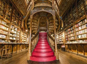 Images Dated 17th September 2018: Portugal, Norte region, Porto (Oporto). Lello Bookstore (Livraria Lello) and its famous