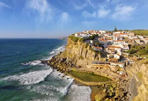 Tourist Collection: Portugal, Sintra, Azehas do Mar, Overview of town