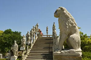 Images Dated 12th September 2014: Portuguese Kings stairway in the gardens of the Paco Episcopal of Castelo Branco