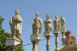 Beira Baixa Prints: Portuguese Kings stairway in the gardens of the Paco Episcopal of Castelo Branco
