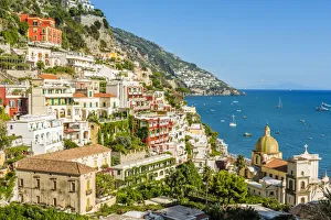 Positano, Amalfi coast, Salerno, Campania, Italy. Positano cityscape