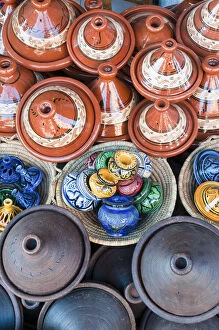Medina Gallery: Pottery, Medina Souk, Marrakech, Morocco