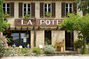 Pottery Prints: Pottery shop in Villecroze, Provence France, Europe
