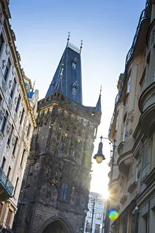 Images Dated 12th December 2013: Powder Tower, Old Town, Prague, Czech Republic