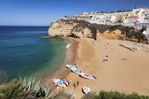 White Washed Prints: Praia da Carvoeiro, Carvoeiro, Algarve, Portugal