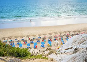 Algarve Prints: Praia da Falesia, Falesia Beach Faro District Algarve, Portugal