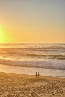 Holiday Destination Prints: Praia de Vieira, Vieira beach in the evening. Leiria, Portugal
