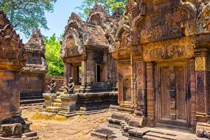 Prasat Banteay Srei temple ruins, UNESCO World Heritage Site, Siem Reap Province