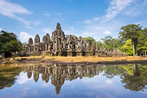 Prasat Bayon temple ruins, Angkor Thom, UNESCO World Heritage Site, Siem Reap Province