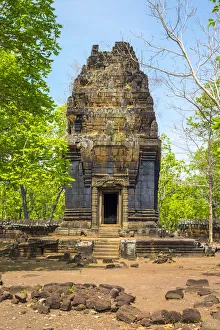 Prasat Neang Khmau at Koh Ker temple ruins, Preah Vihear Province, Cambodia