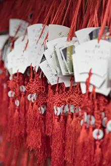 Prayer cards at Confucius Temple, Hangzhou, Zhejiang, China