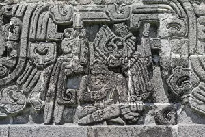 Pre Columbian Gallery: Pre-Columbian sculpture, Ruins of Xochicalco, Morelos state, Mexico