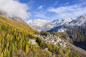 Valmalenco Prints: Primolo in Valmalenco, Valtellina, Sondrio Province, Lombardy, Italy