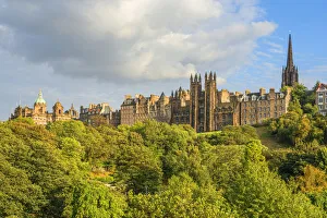 Scottish Capital Prints: Princes Street Gardens with Assembly Hall, Edinburgh, Scotland, Great Britain