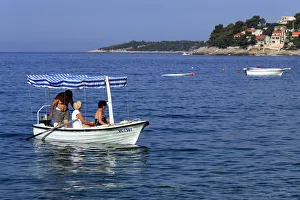 Korcula Prints: Prizba town, Island of Korcula, Dalmatian coast, Croatia