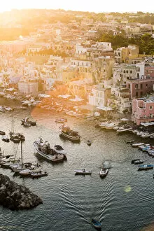 Images Dated 14th September 2016: Procida, La Corricella Harbour. Campania, Italy