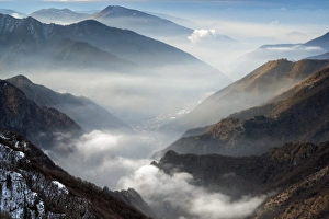 Profile Prints: Profile at Sunrise, province of Brescia, Italy