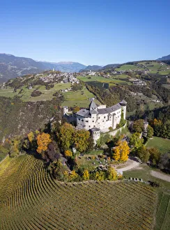 Sciliar Prints: Prosels Castle (Presule) in autumn