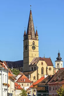 Images Dated 28th October 2019: Protestant City Church, Sibiu, Transylvania, Romania