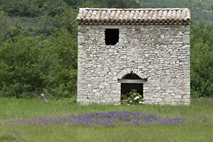 Provence, France. A traditional stone building in the south of France