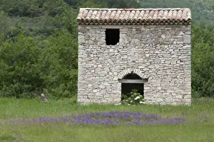 Luberon Prints: Provence, France. A traditional stone building in the south of France