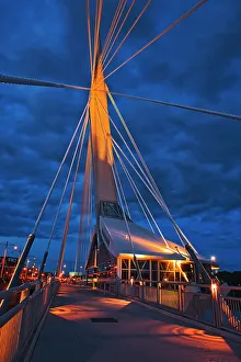 Red River Prints: Provencher Bridge over the Red River, Winnipeg, Manitoba, Canada