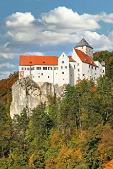Reiseorte Prints: Prunn castle near Riedenburg, Altmuhltal Nature Park, Lower Bavaria, Germany