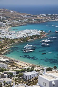 Psarou Beach, Mykonos, Cyclade Islands, Greece