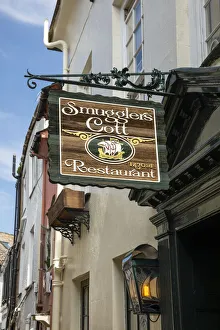 Pub Sign Prints: Pub sign, Looe, Cornwall, England, UK