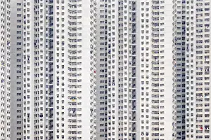 Apartments Prints: Public housing apartment block towers in Tseung Kwan O, Sai Kung District, New Territories