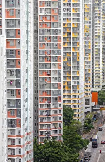 Apartments Prints: Public housing apartments, Shek Kip Mei, Kowloon, Hong Kong