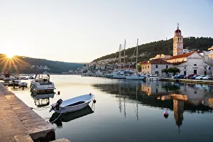 Croatia Prints: Pucisca on the island of Brac, Damatia, Adriatic Coast, Croatia