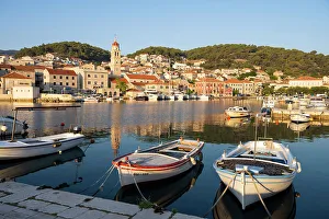 Brac Prints: Pucisca on the island of Brac, Damatia, Adriatic Coast, Croatia