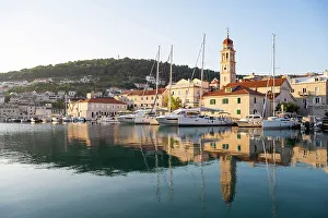Brac Prints: Pucisca on the island of Brac, Damatia, Adriatic Coast, Croatia