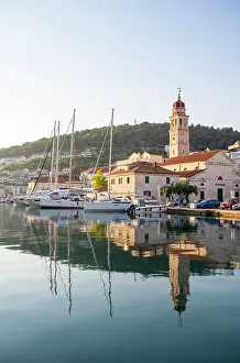 Croatia Prints: Pucisca on the island of Brac, Damatia, Adriatic Coast, Croatia