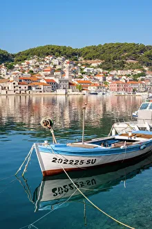 Croatia Prints: Pucisca on the island of Brac, Damatia, Adriatic Coast, Croatia