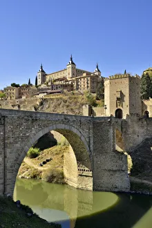 The Puente de Alcantara (Alcantara bridge) over the Tagus river, a roman bridge that